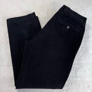 Ralph Lauren Black Corduroy Pants Chinos Men's Size 34x28